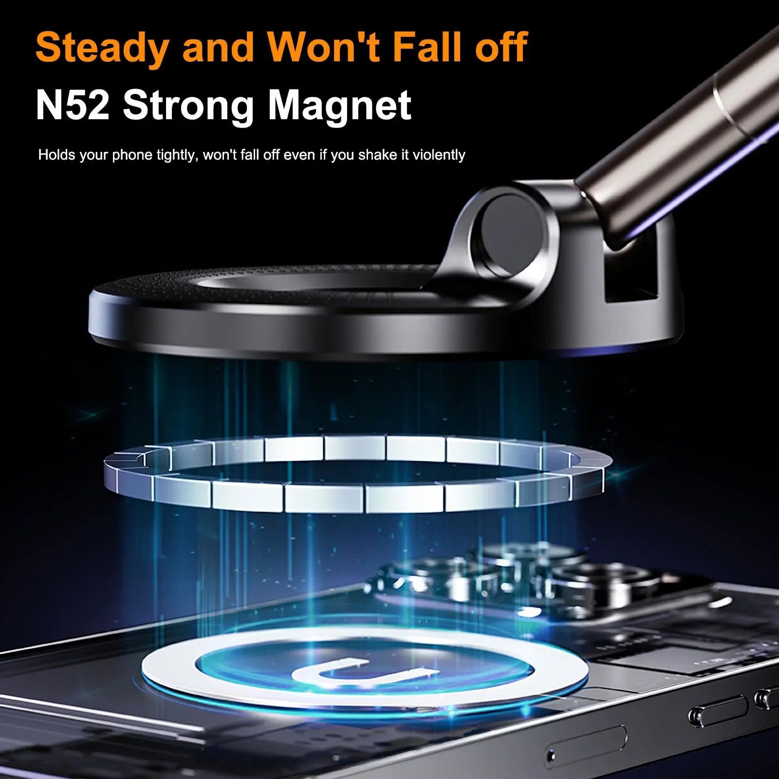 Wall-Mounted Adjustable Alloy Steel Shelf – Lightweight, Foldable, Anti-Slip - Vélanoworld
