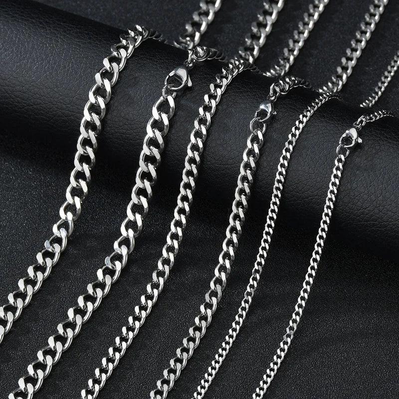 Stainless Steel Curb Cuban Necklaces - Vélanoworld