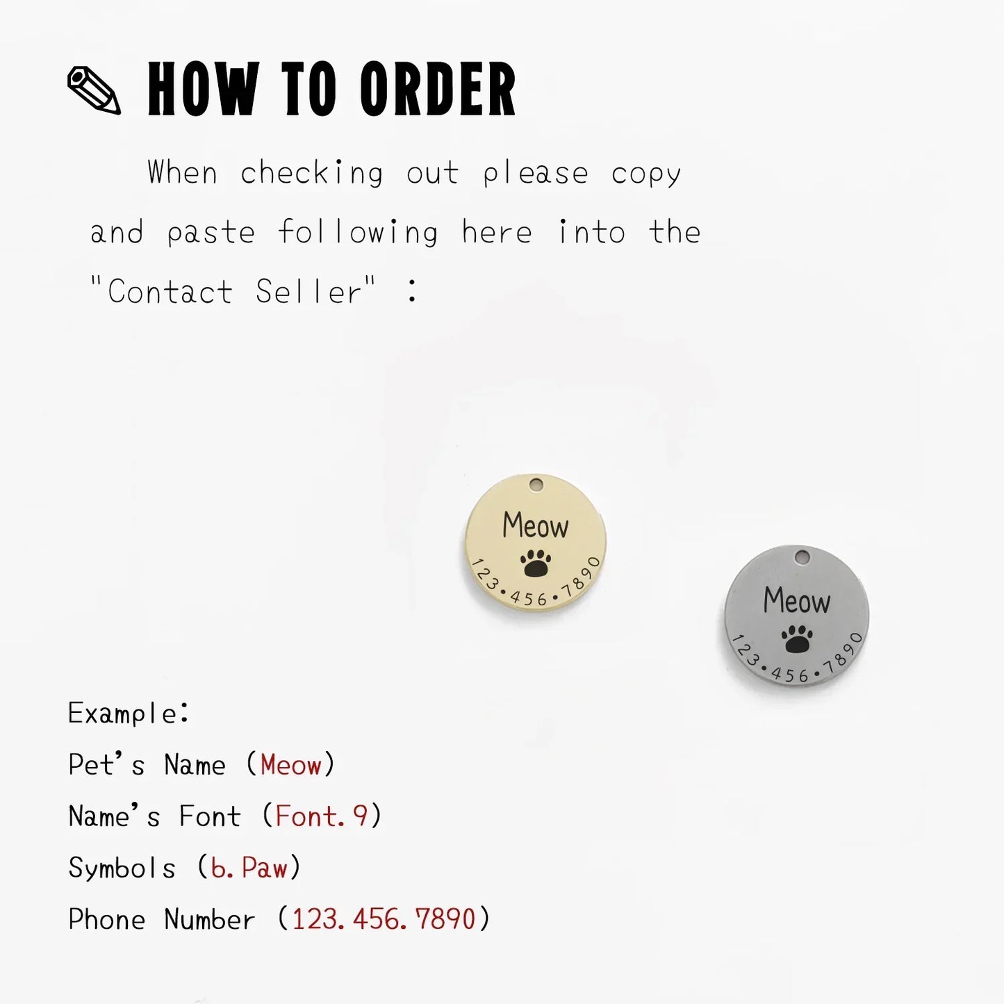 Custom Engraved Dog ID Tag - Vélanoworld