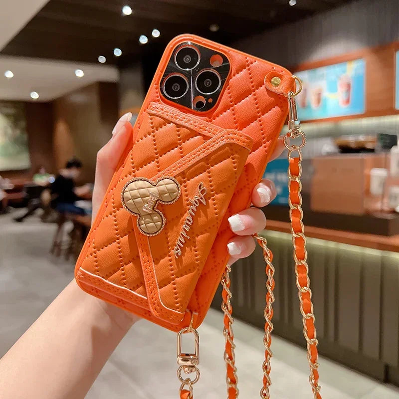 Luxury Leather iPhone Case with Wallet - Vélanoworld