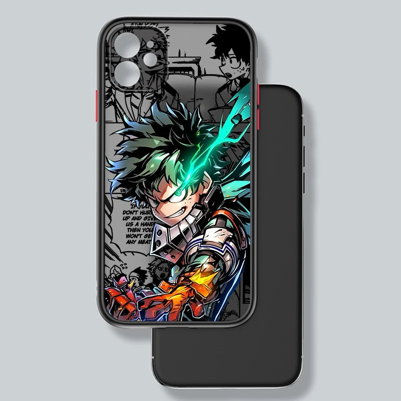 My Hero Academia Cool Frosted Translucent Phone Case