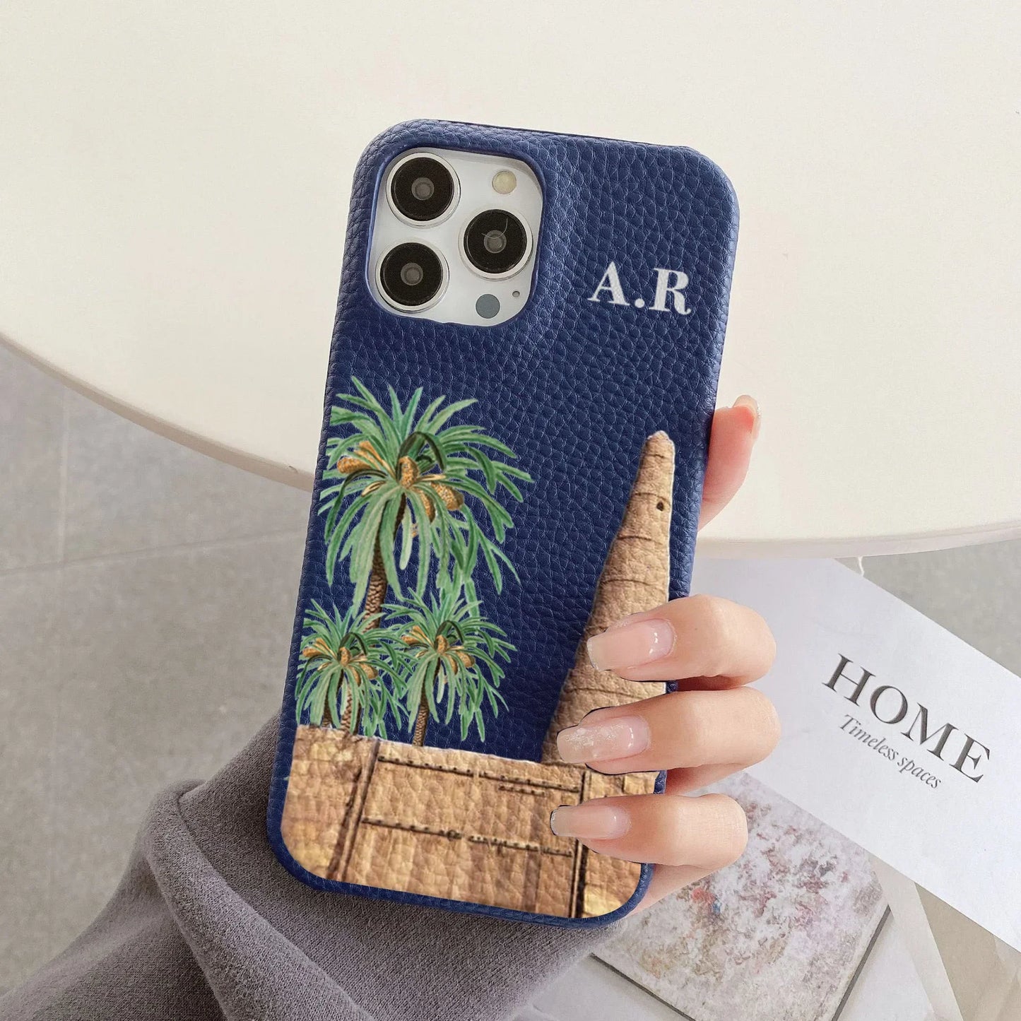 Personalised Initial Leather Case - Vélanoworld