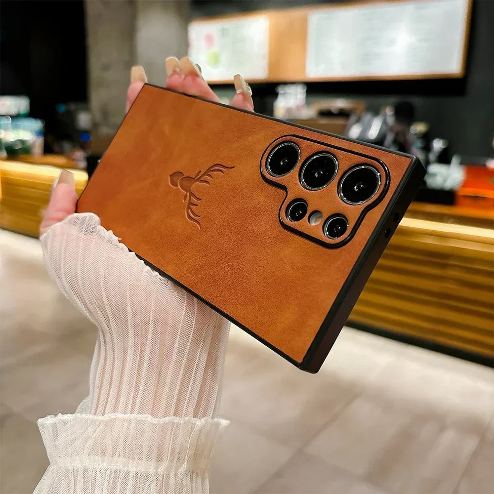 Luxury Leather Samsung Galaxy Case - Vélanoworld