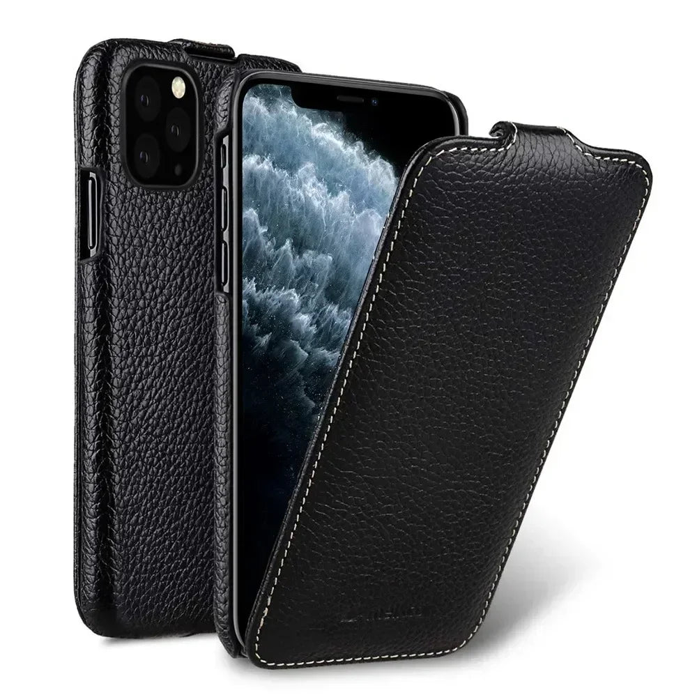 Genuine Leather Flip Case - Vélanoworld