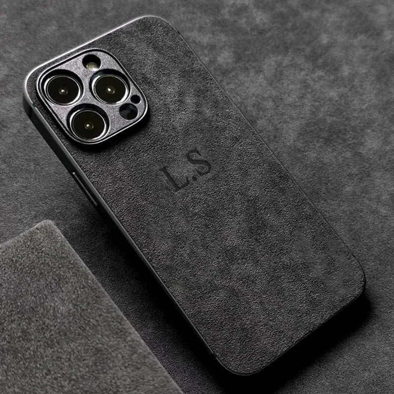 Personalised Suede iPhone Case - Vélanoworld