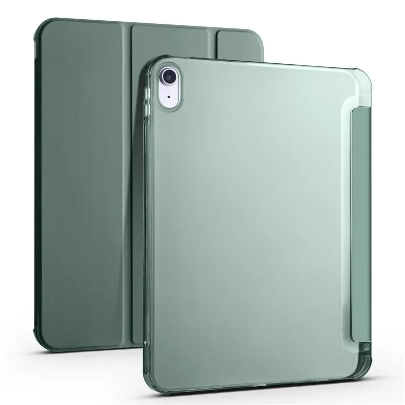 Leather Soft Back Fold Stand iPad Cover with Pen Holder - Vélanoworld