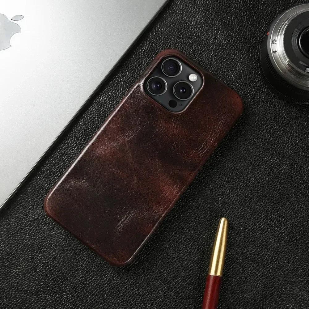 Genuine Leather iPhone Case - Vélanoworld