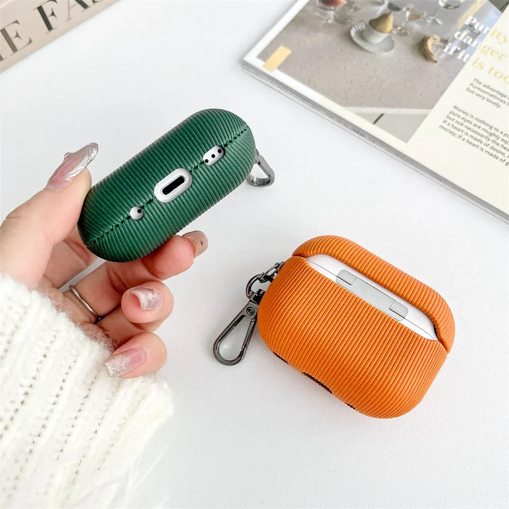 Luxury Personalised Leather AirPods Case - Vélanoworld