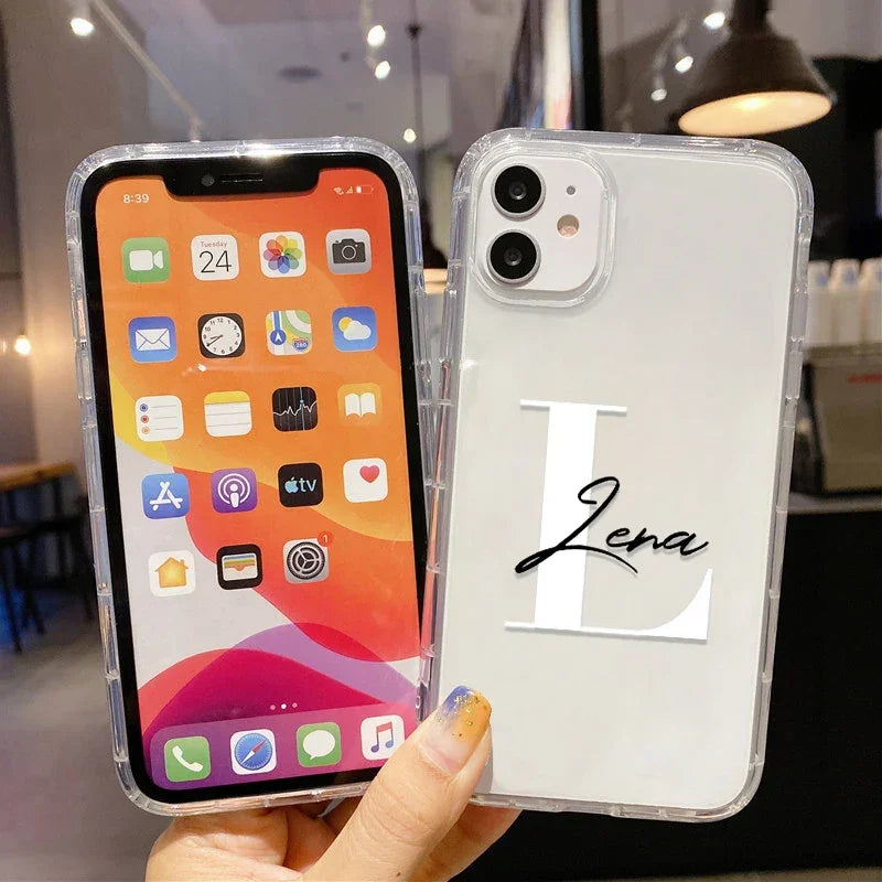 Clear Personalised iPhone Case - Vélanoworld