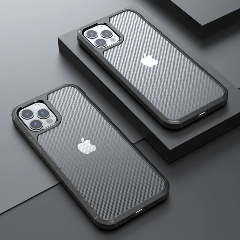 Luxury Carbon Fibre Shockproof iPhone Case - Vélanoworld