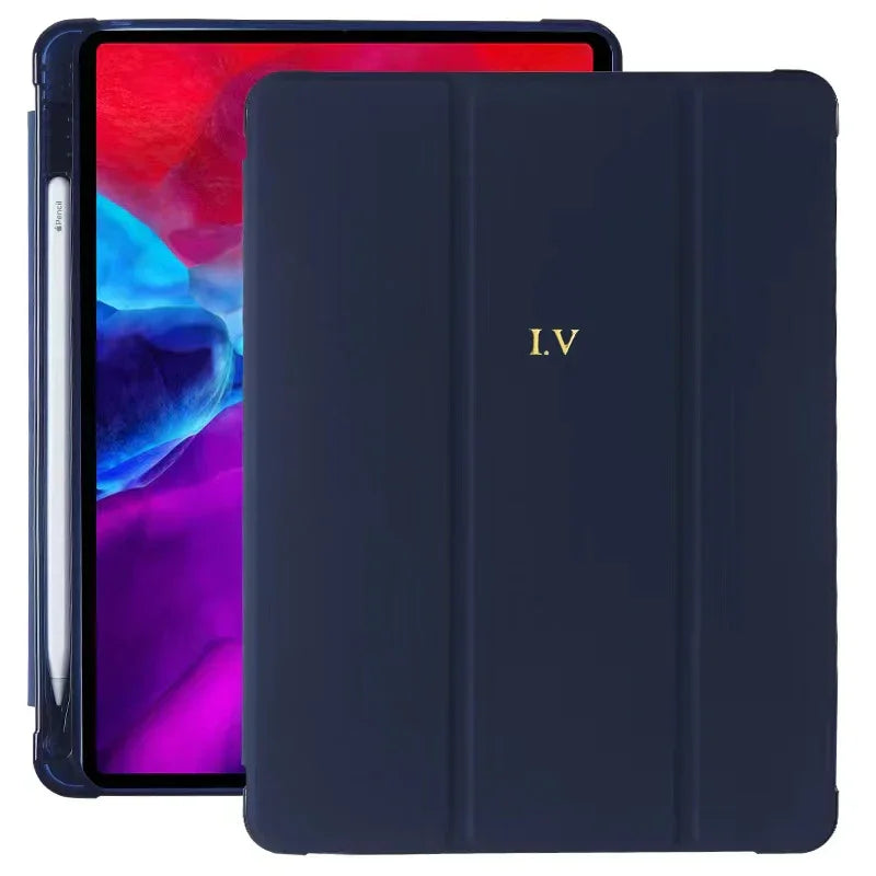 Custom Gold Initials iPad Cases - Vélanoworld
