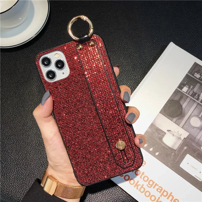 Glitter Phone Case with Ring Holder - Vélanoworld