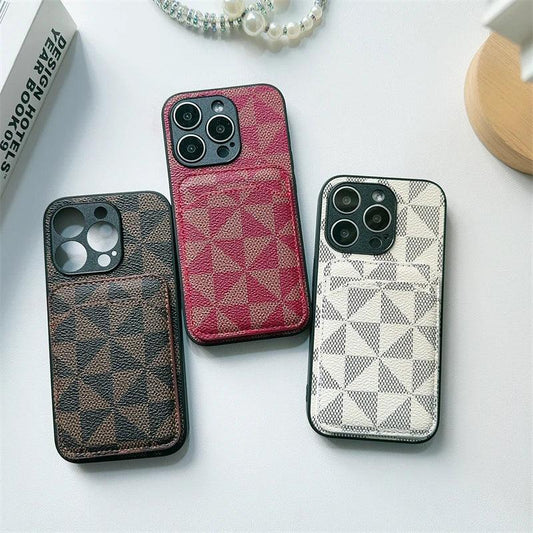 Leather iPhone Case with Card Holder - Vélanoworld