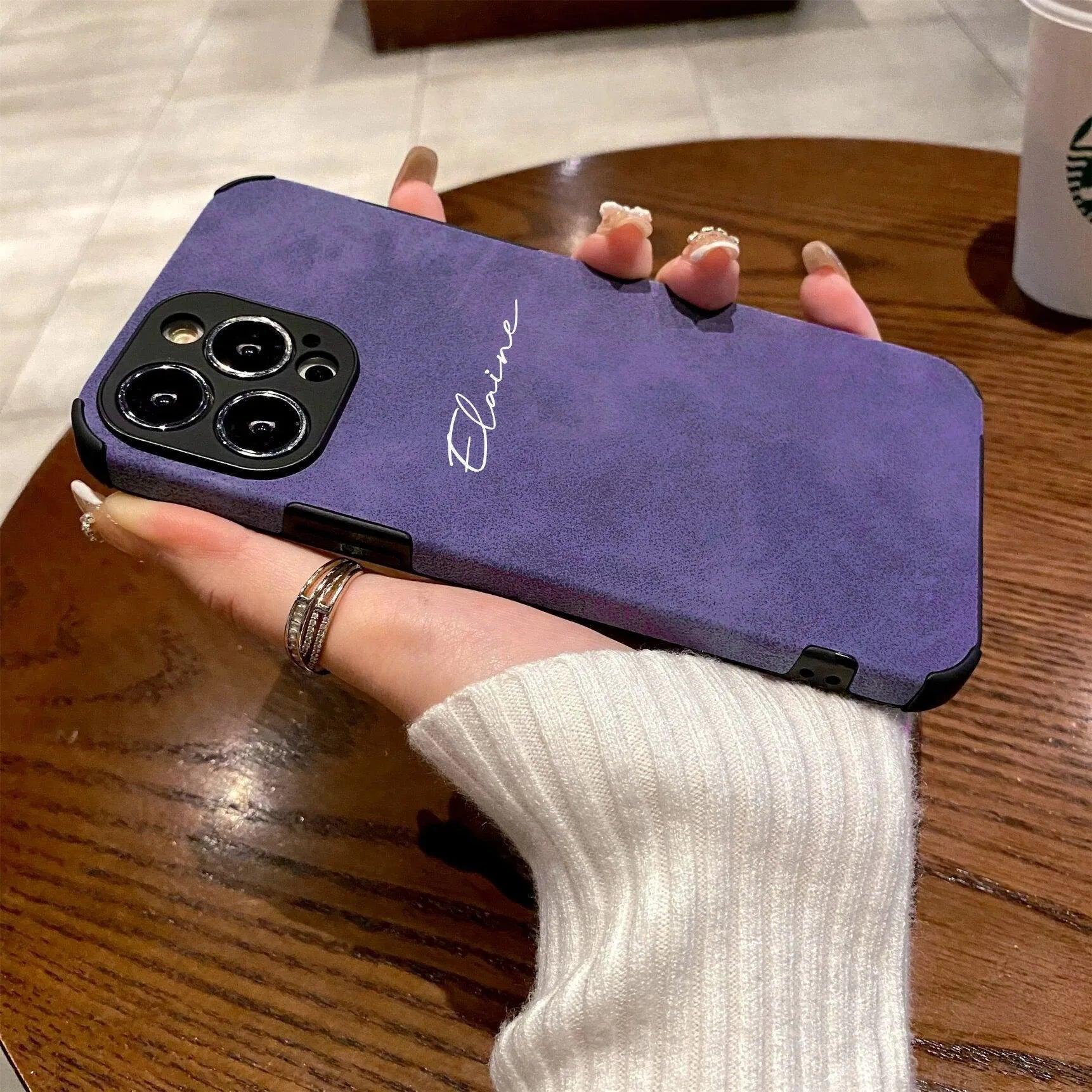 Personalised lamskin iPhone Case - Vélanoworld