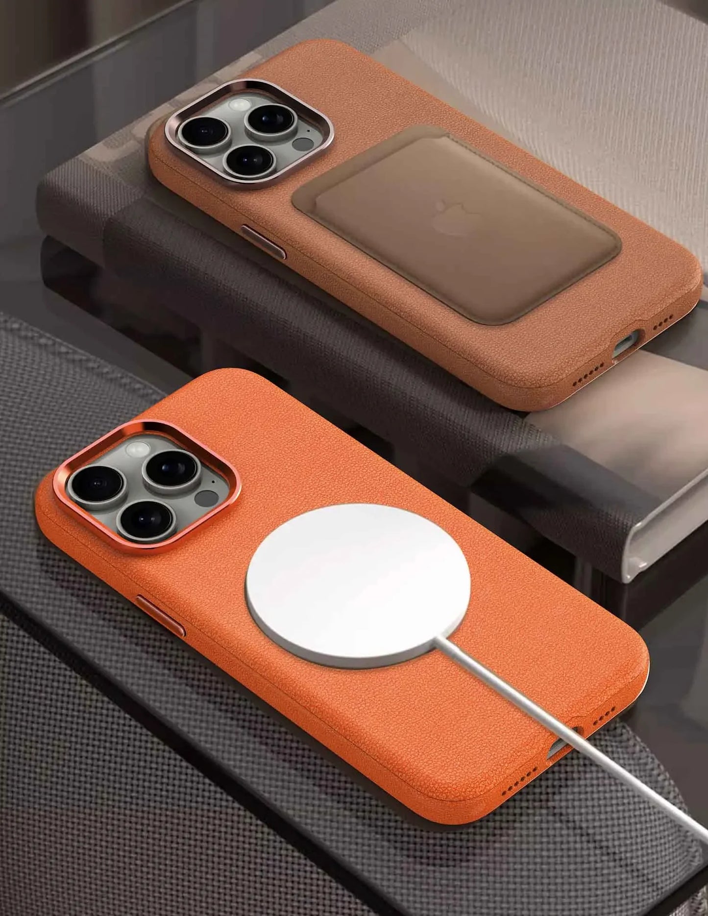MagSafe Leather iPhone Case - Vélanoworld