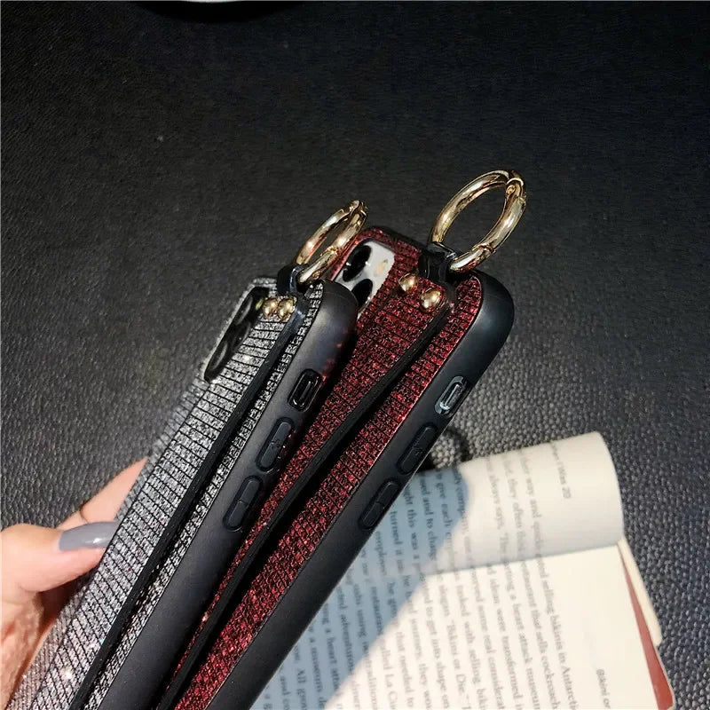 Glitter Phone Case with Ring Holder - Vélanoworld