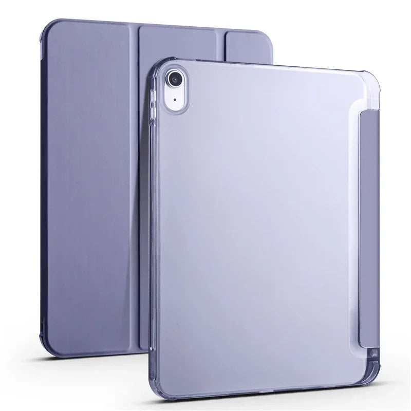 Leather Soft Back Fold Stand iPad Cover with Pen Holder - Vélanoworld