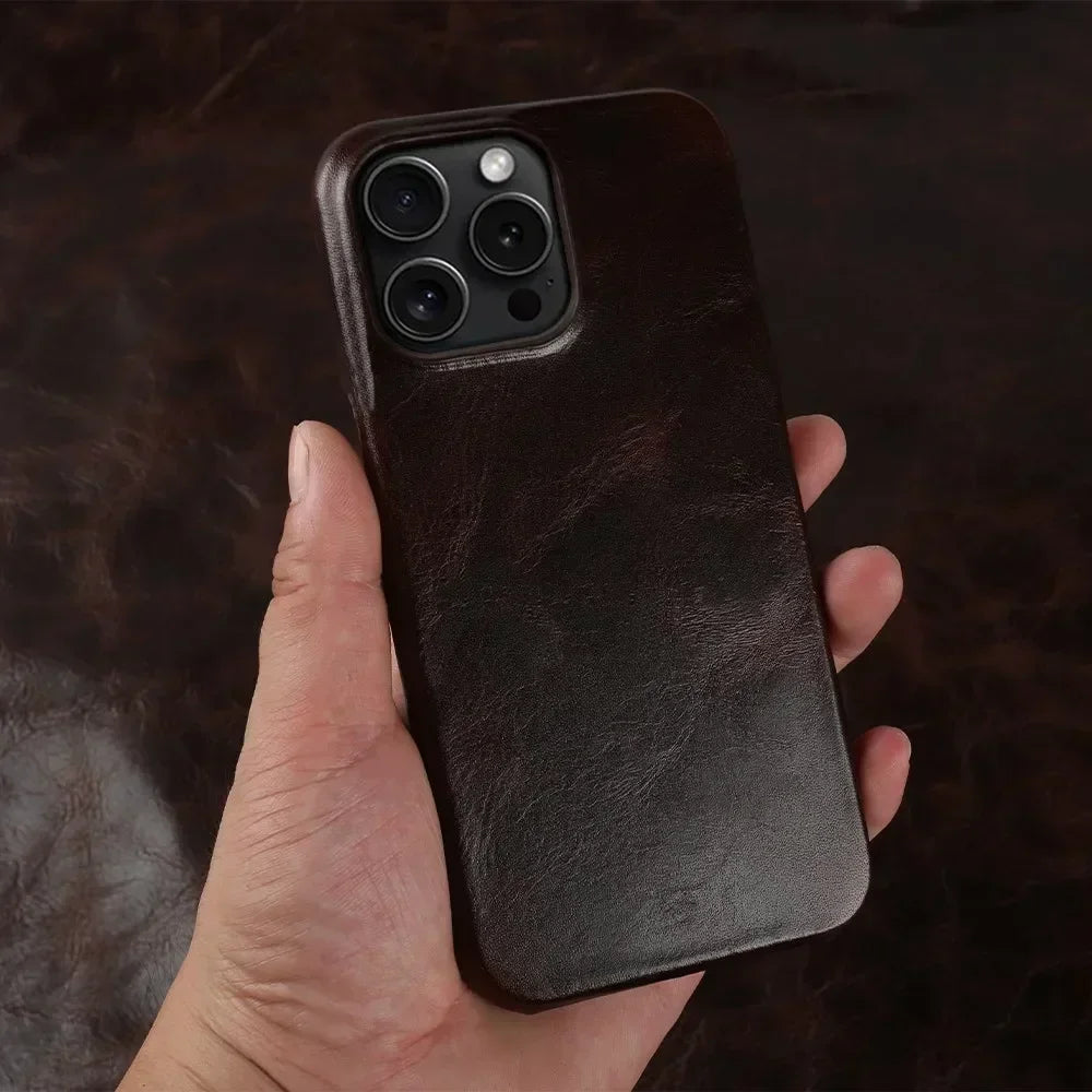 Genuine Leather iPhone Case - Vélanoworld