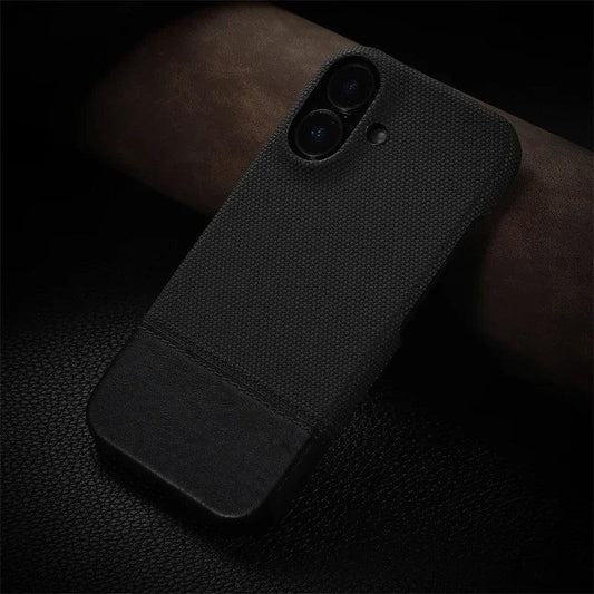 Luxury Linen Leather iPhone Case - Vélanoworld