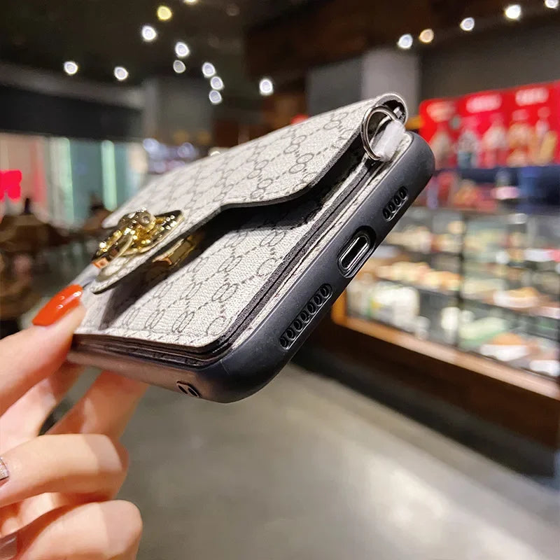 Luxury Fashion Leather Crossbody Wallet Phone Case - Vélanoworld