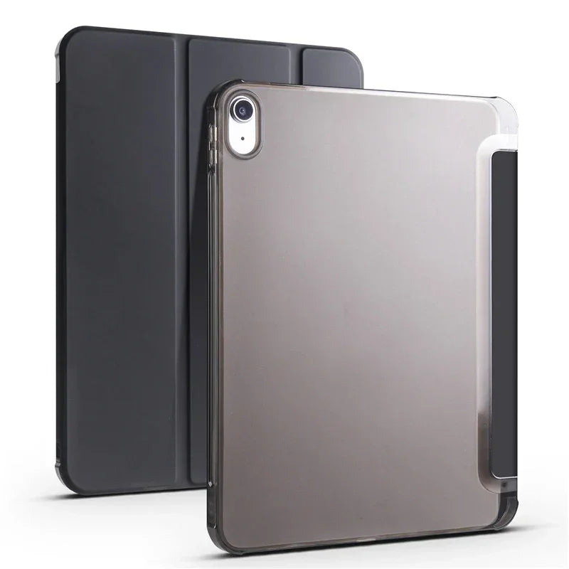 Leather Soft Back Fold Stand iPad Cover with Pen Holder - Vélanoworld