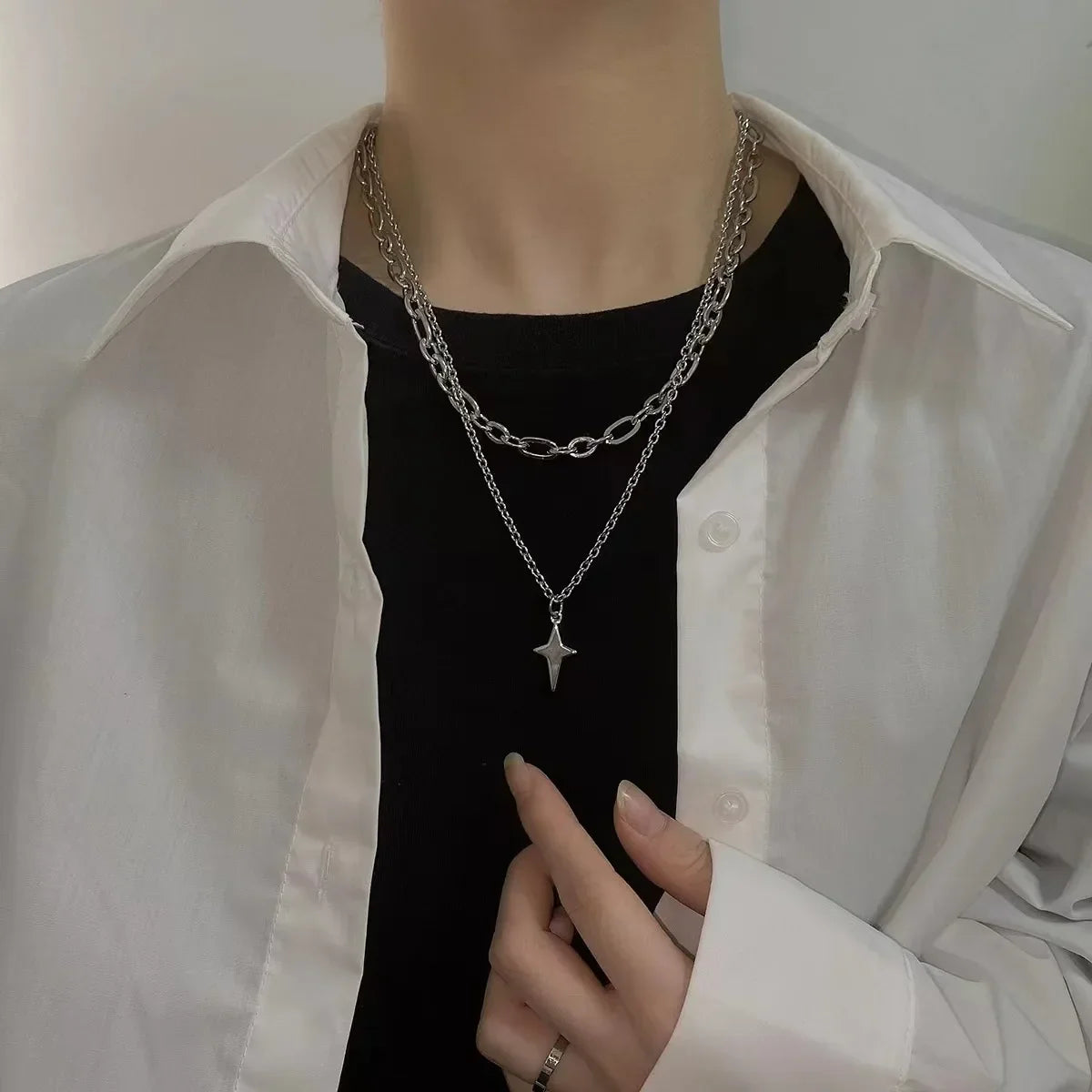 Stainless Steel Star Pendant Necklace - Vélanoworld