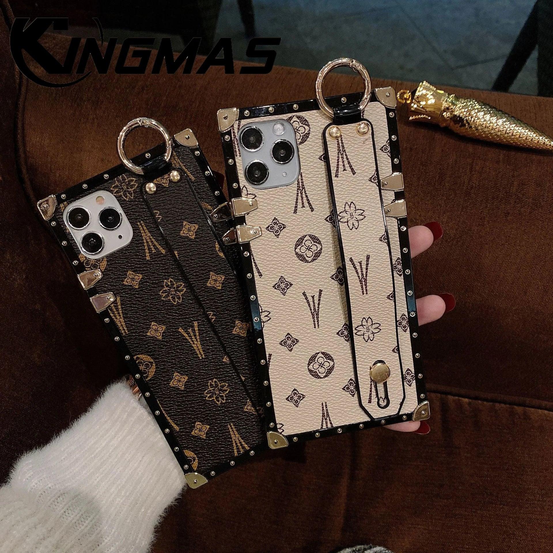Luxury Leather Wrist Strap iPhone Case - Vélanoworld