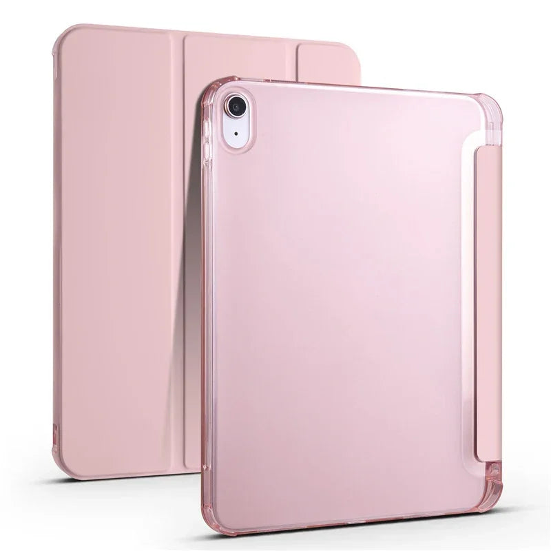 Leather Soft Back Fold Stand iPad Cover with Pen Holder - Vélanoworld