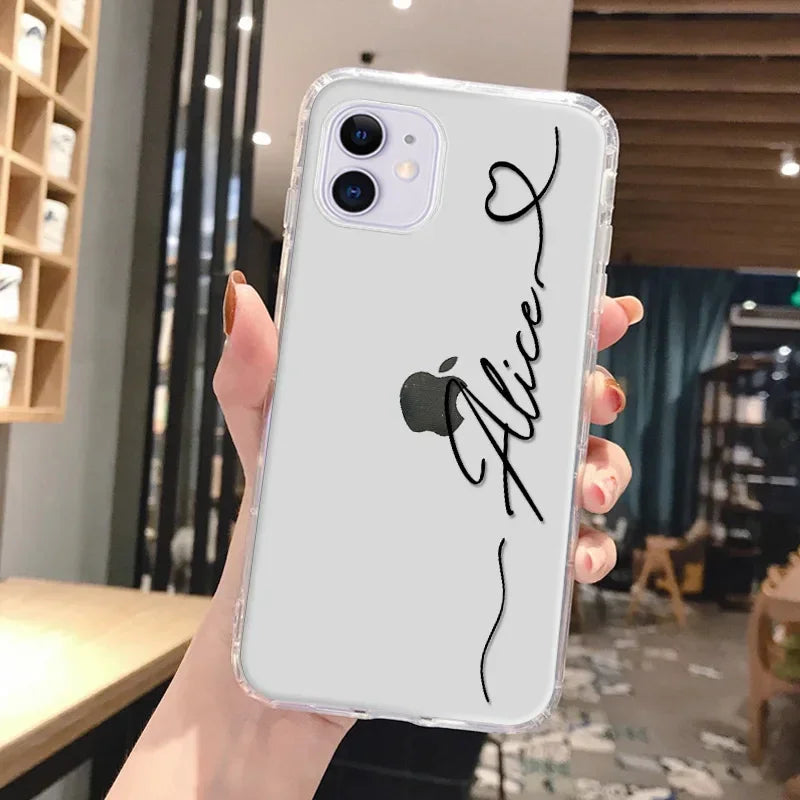 Clear Personalised iPhone Case - Vélanoworld