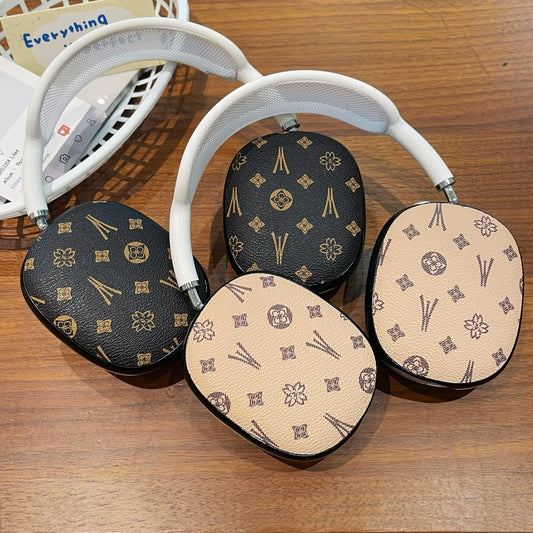 Luxury Leather Pattern Headphone Case – Shockproof Protection for AirPods Max - Vélanoworld