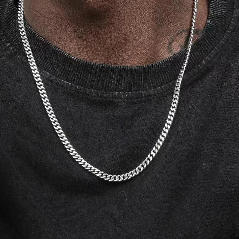 Stainless Steel Cuban Chain Necklace - Vélanoworld