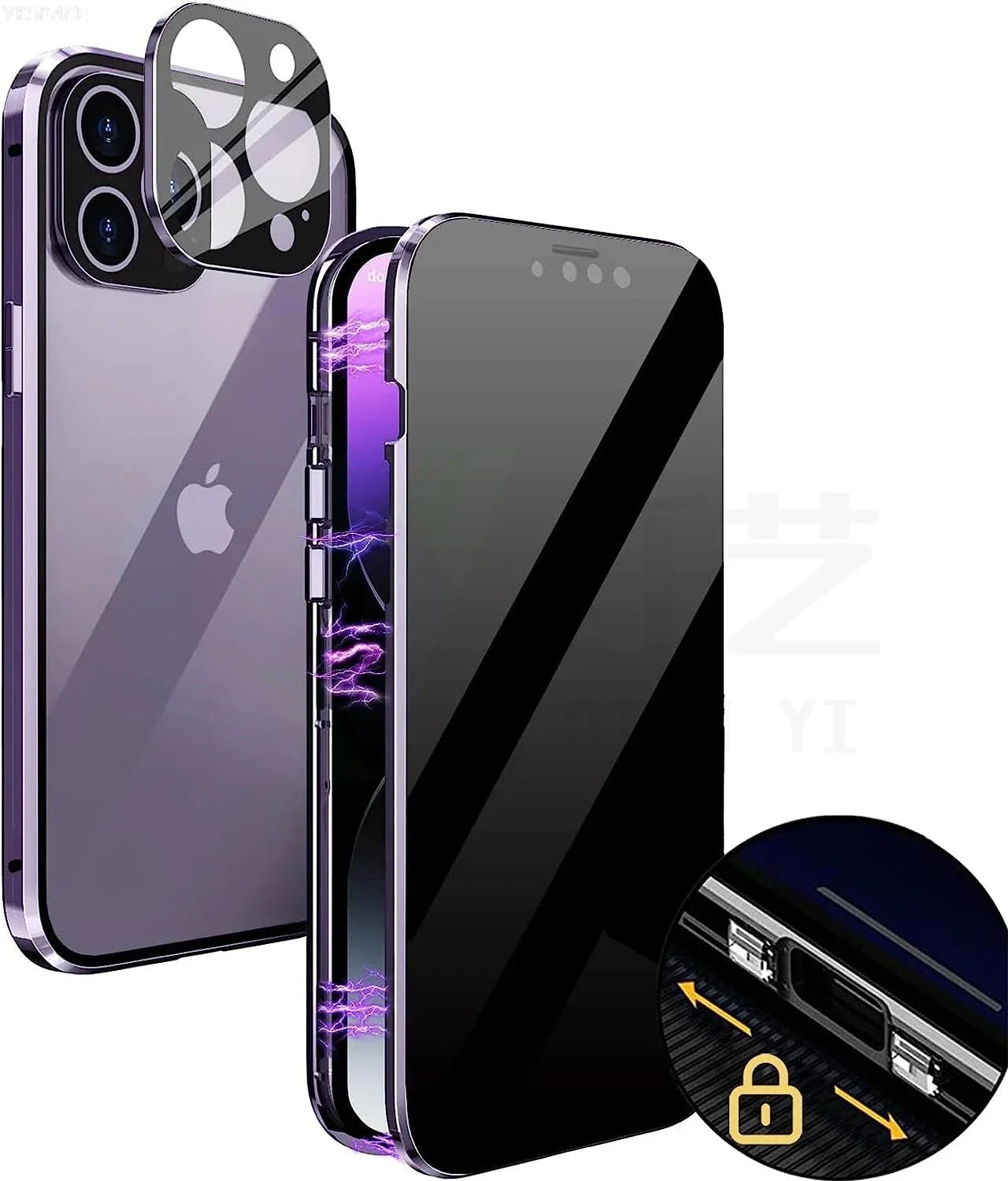 Magnetic Privacy iPhone Case - Vélanoworld