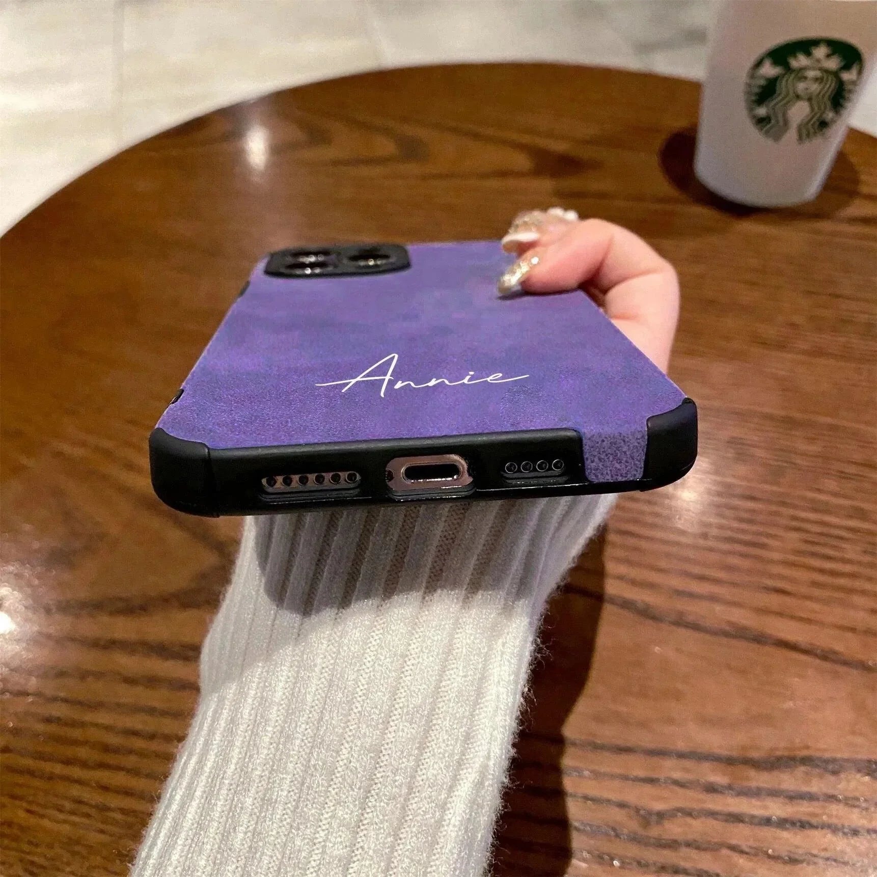 Personalised lamskin iPhone Case - Vélanoworld