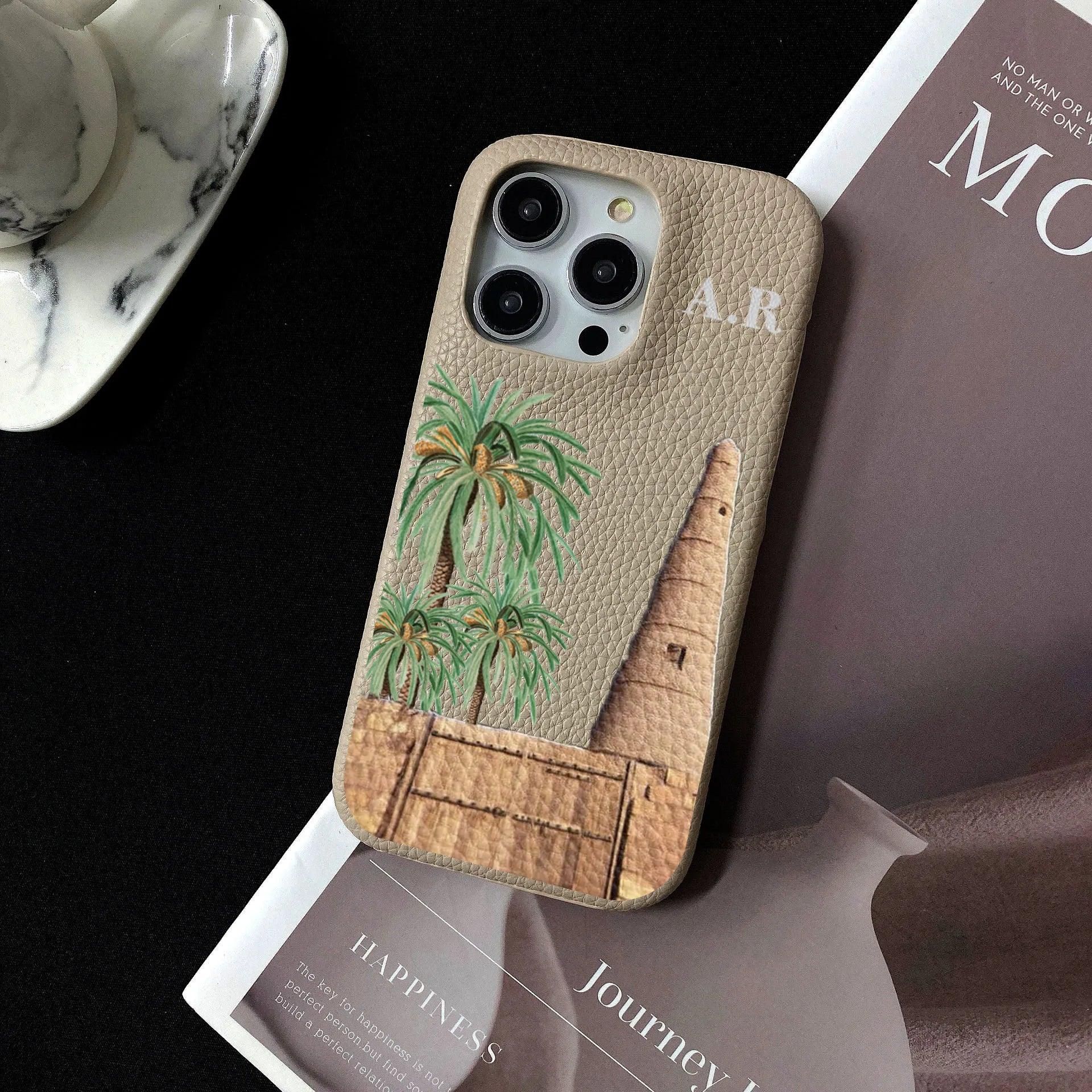 Personalised Initial Leather Case - Vélanoworld
