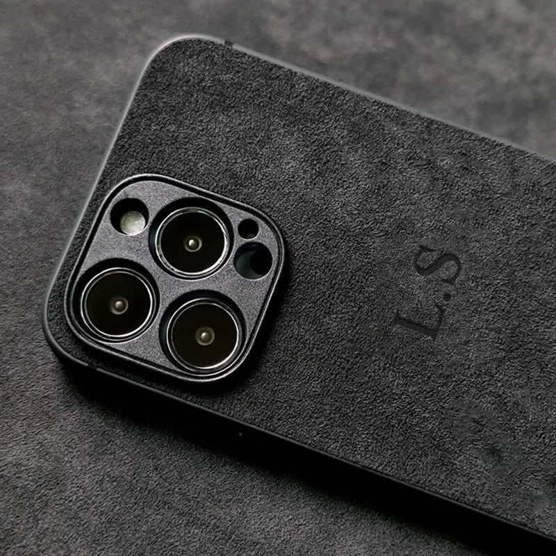 Personalised Suede iPhone Case - Vélanoworld