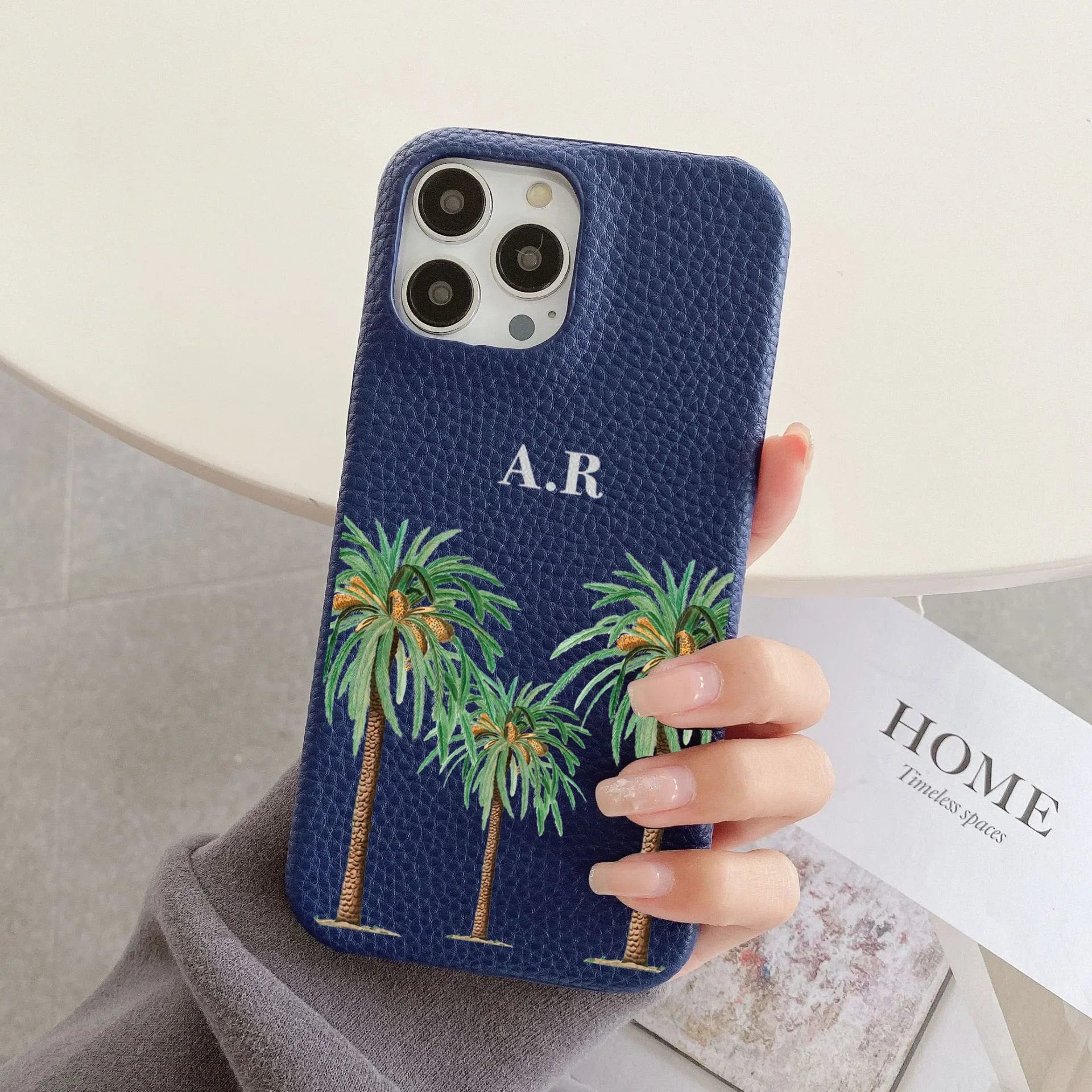Personalised Initial Leather Case - Vélanoworld