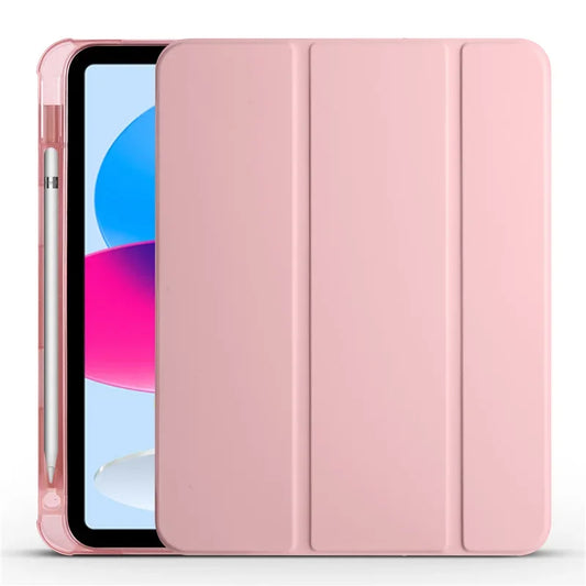 Leather Soft Back Fold Stand iPad Cover with Pen Holder - Vélanoworld