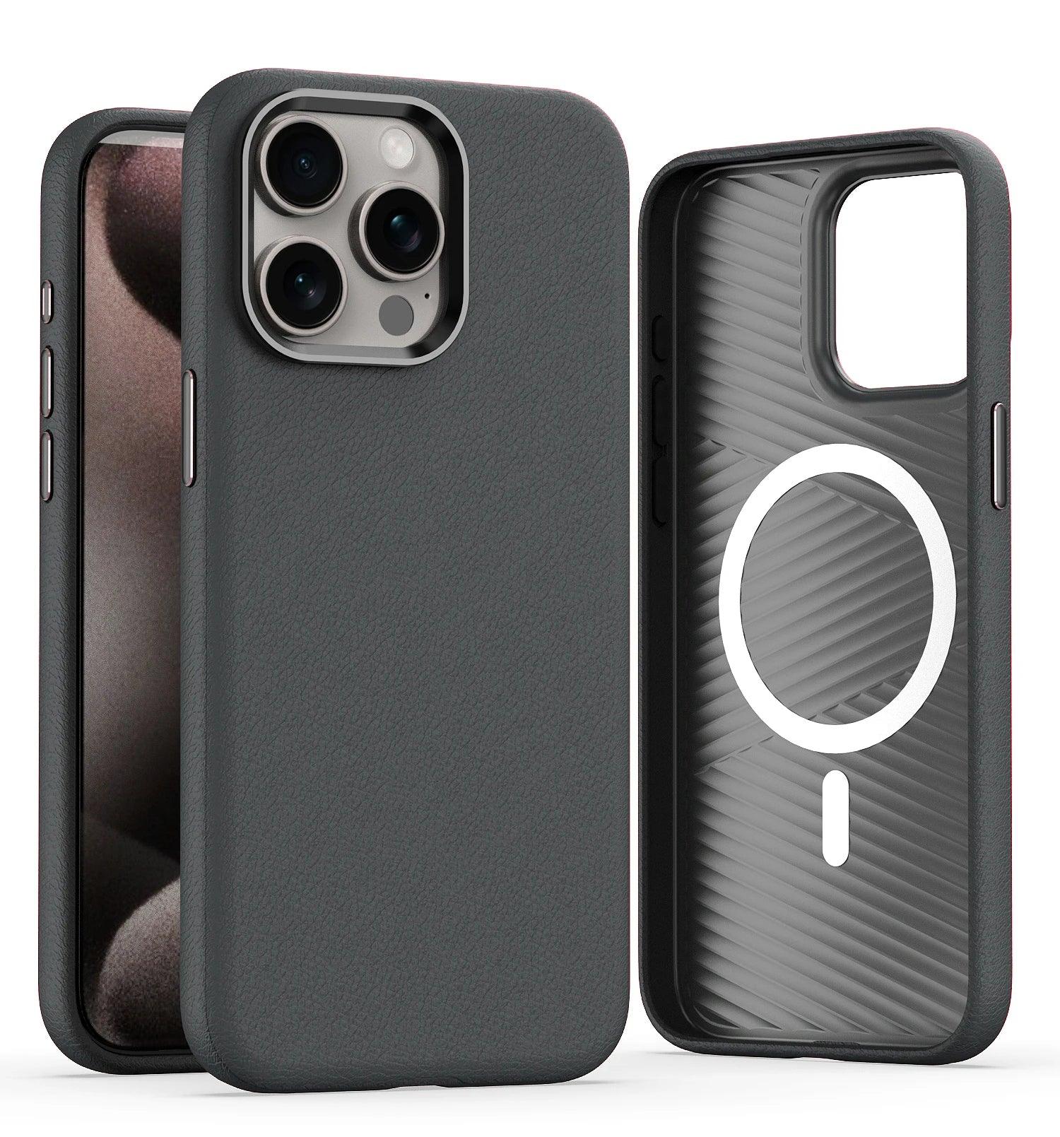 MagSafe Leather iPhone Case - Vélanoworld