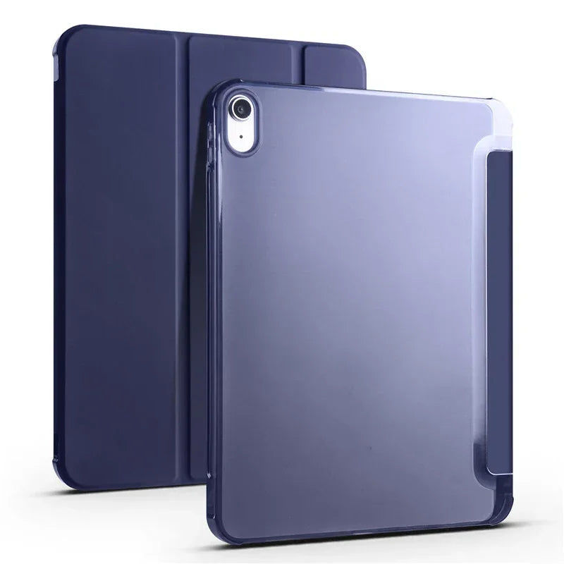 Leather Soft Back Fold Stand iPad Cover with Pen Holder - Vélanoworld