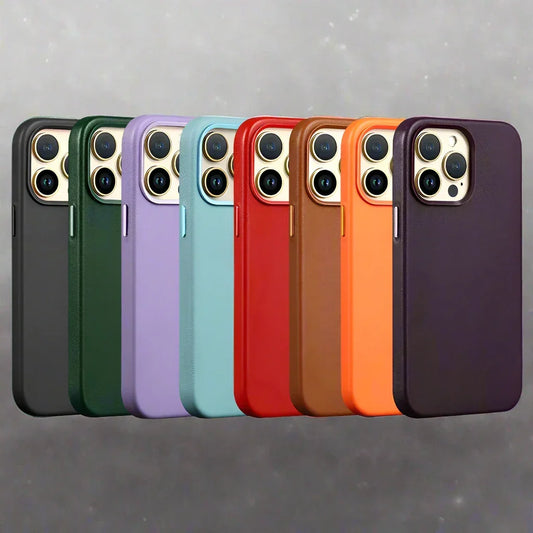 MagSafe Natural Leather iPhone Case - Vélanoworld