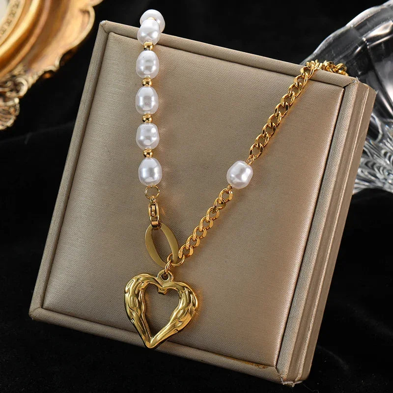 Stainless Steel Heart Pendant Necklace - Vélanoworld