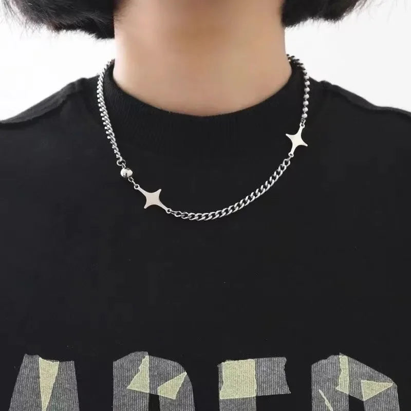 Stainless Steel Star Pendant Necklace - Vélanoworld