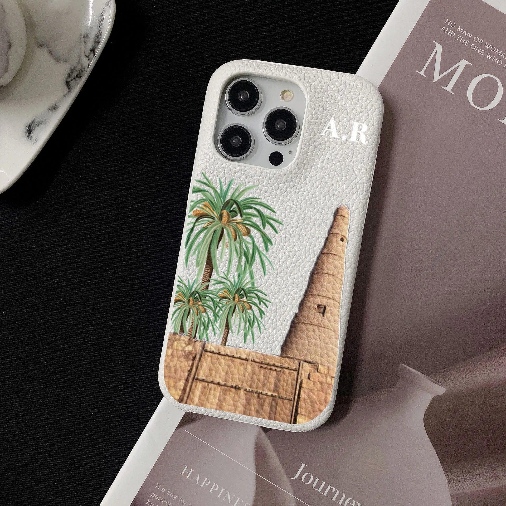 Personalised Initial Leather Case - Vélanoworld