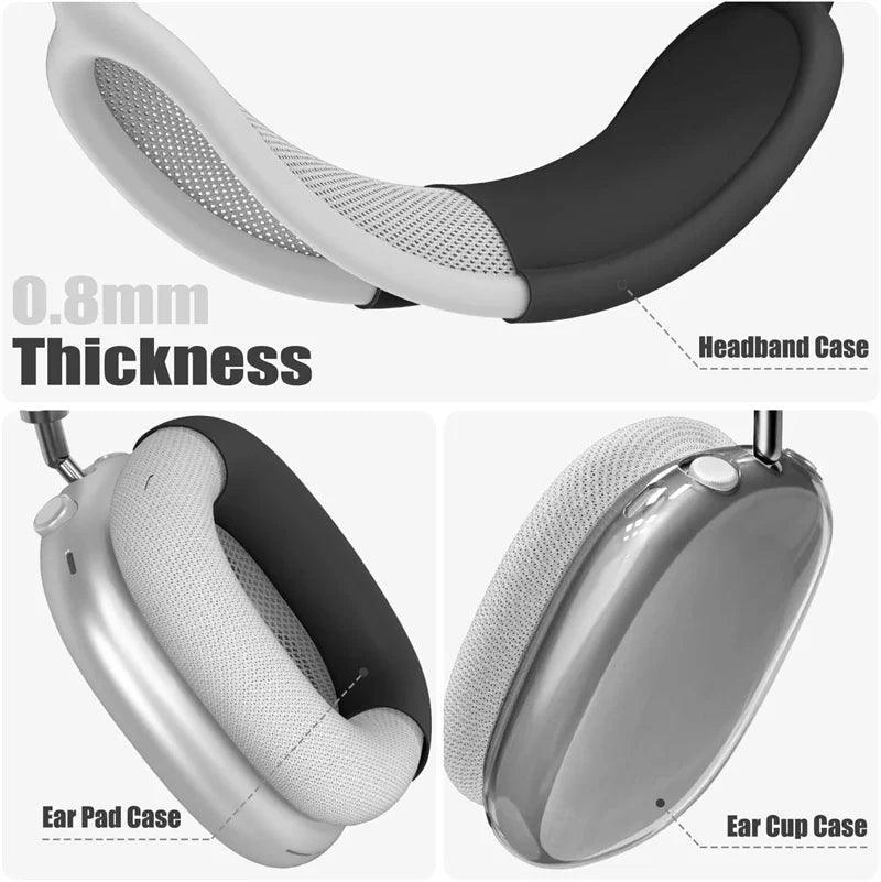 3-in-1 Silicone Protector Case for AirPods Max - Vélanoworld