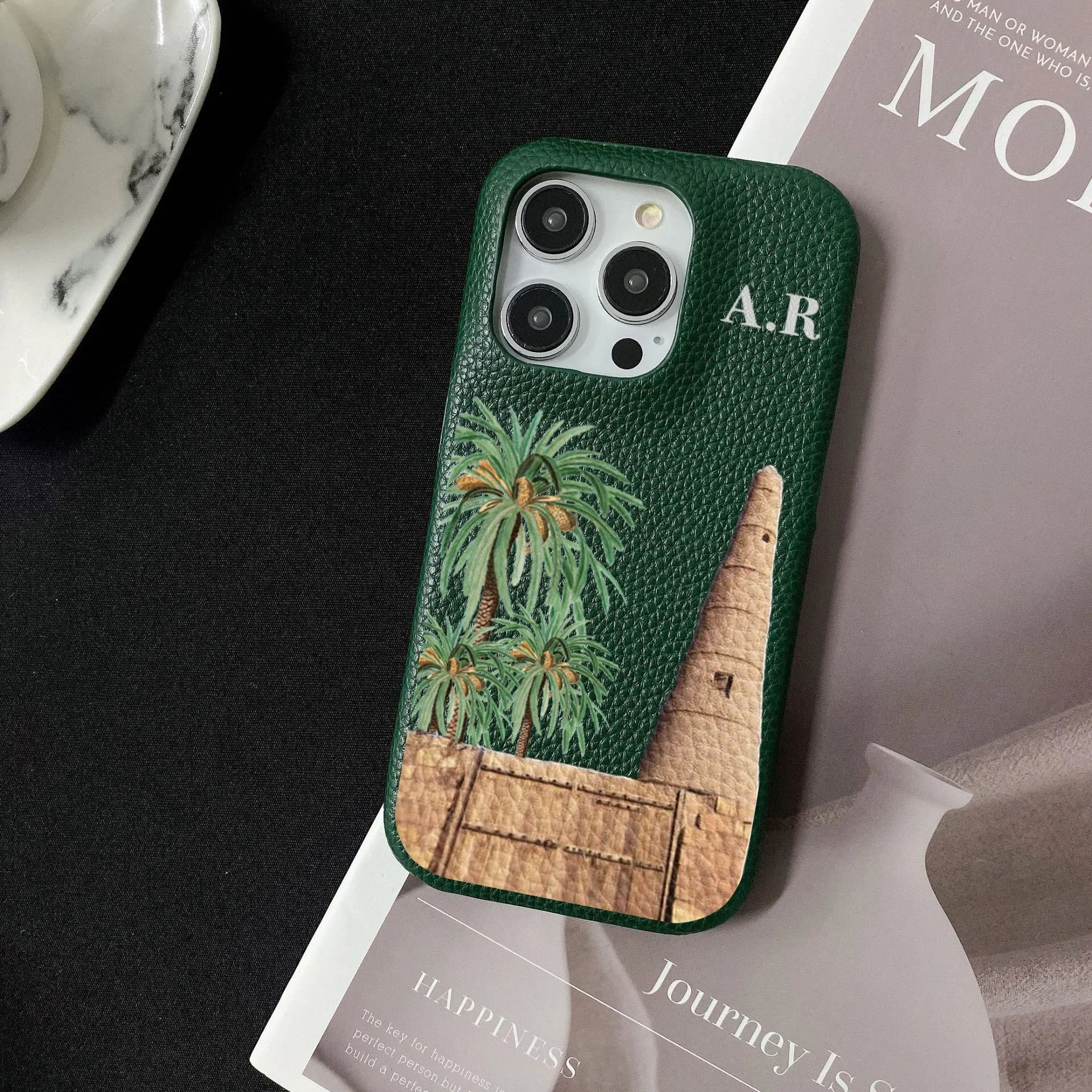 Personalised Initial Leather Case - Vélanoworld