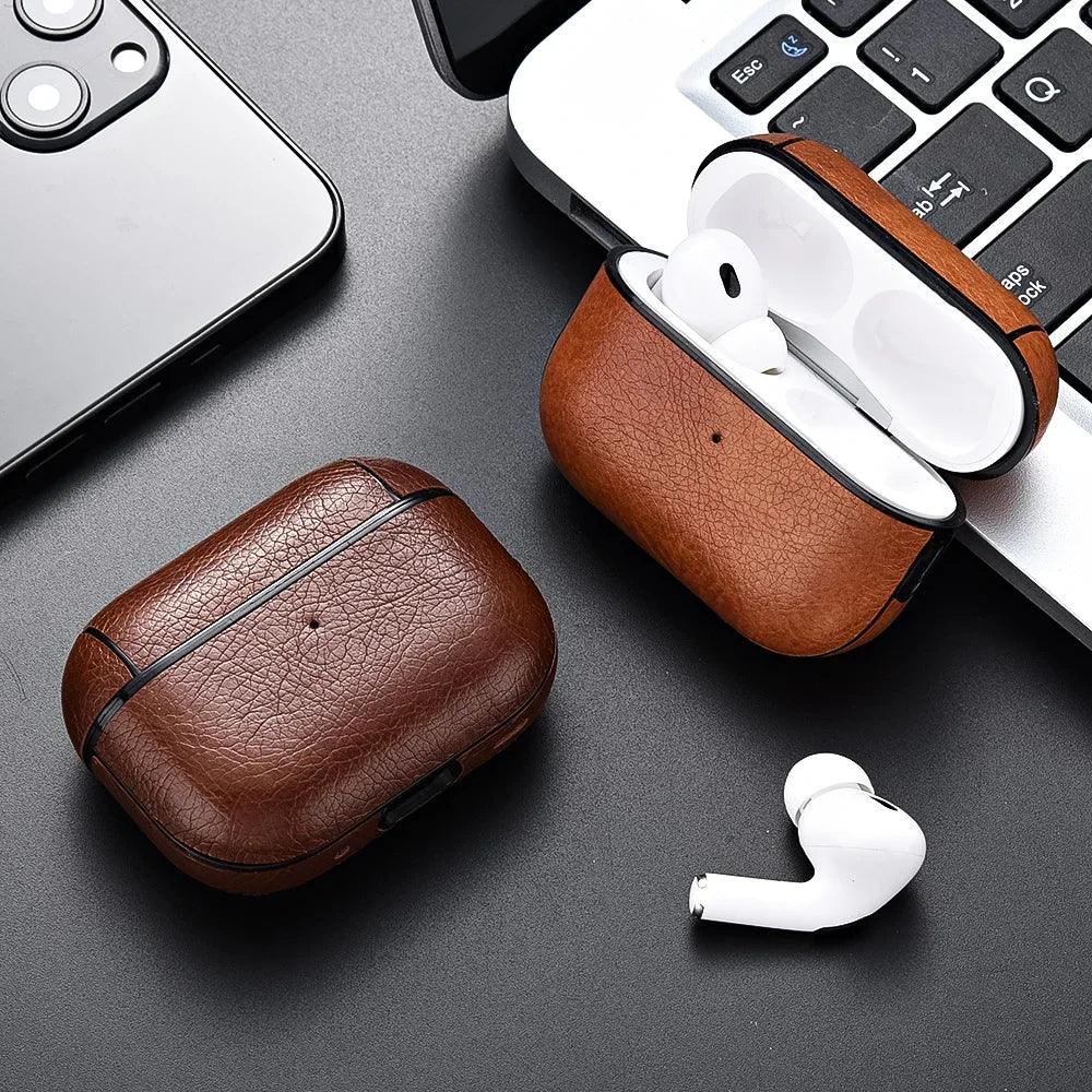 Leather Business AirPods Case - Vélanoworld