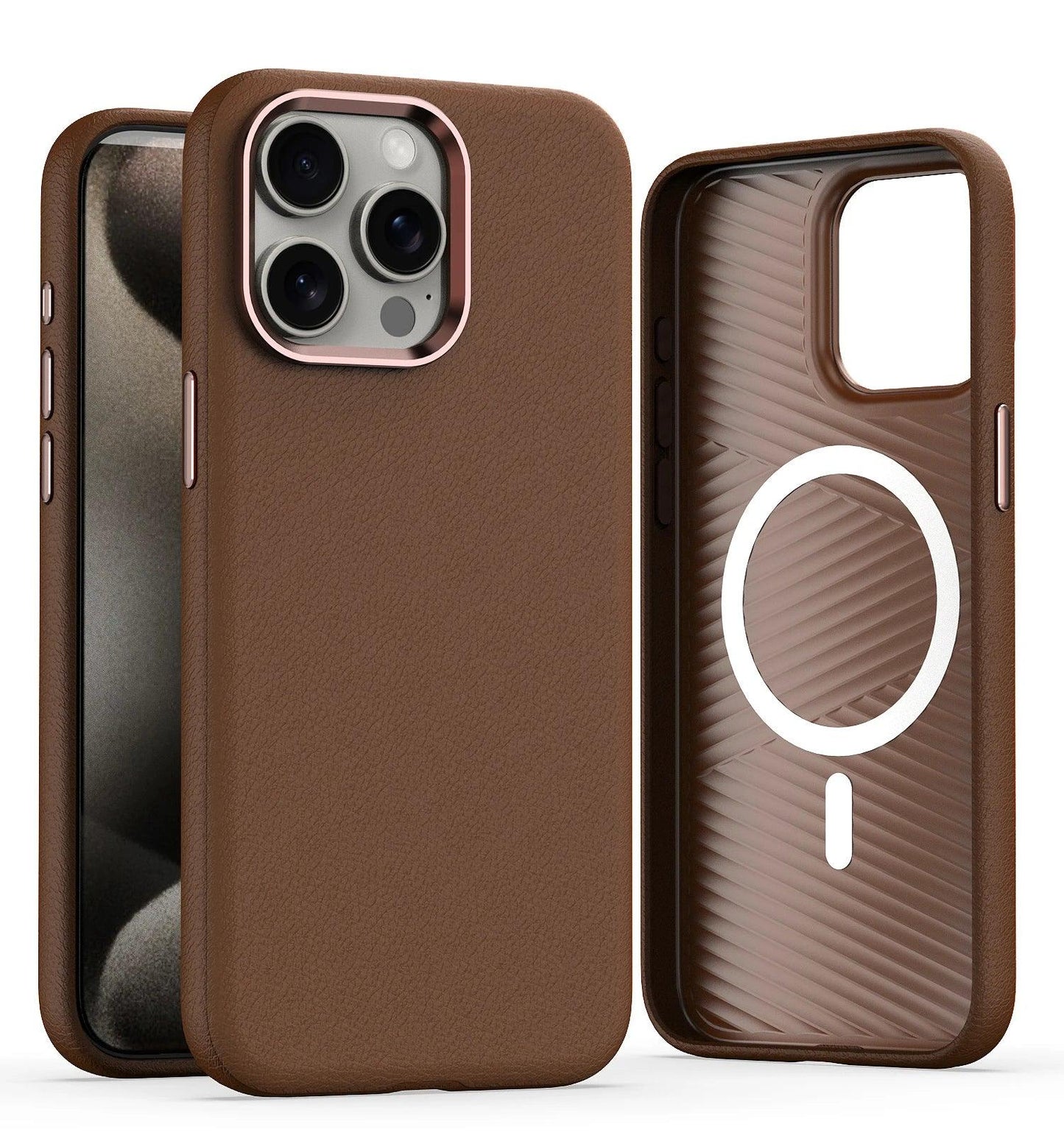 MagSafe Leather iPhone Case - Vélanoworld