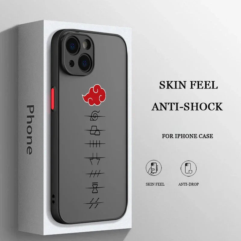 Naruto - Frosted Matte Black Phone Case - Vélanoworld