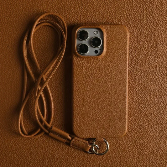 Leather Crossbody iPhone Case - Vélanoworld