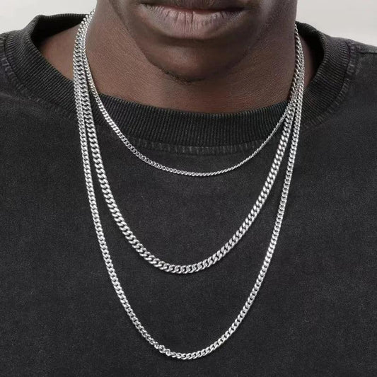 Stainless Steel Cuban Chain Necklace - Vélanoworld